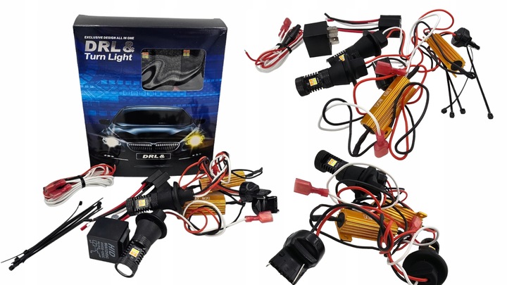 LED DRL BLINKERS + LIGHT DAYTIME SMD 2 IN 1 WY21W T20 ULTRA POWERFUL 