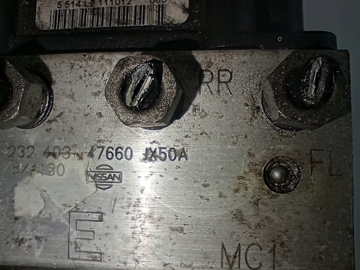 NISSAN POMPE DE FREIN ABS 47660JX50A EUROPE