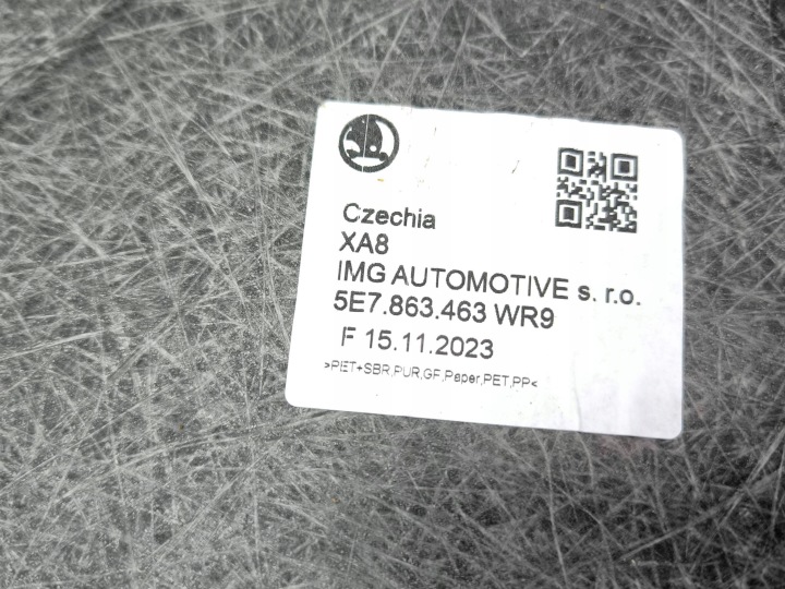 SKODA OCTAVIA MK4 2024 REVÊTEMENT PLANCHER COUVERCLES DE COFFRE