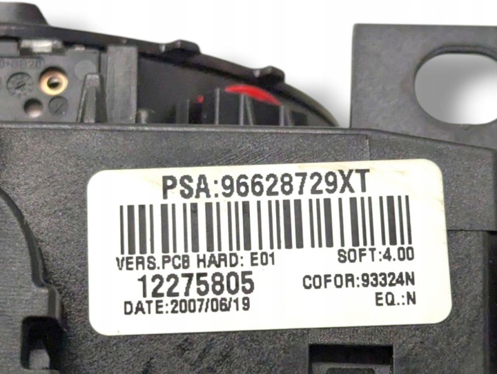COMMUTATEUR COMPOSITE PEUGEOT 307 RESTYLAGE 2007 96628729XT