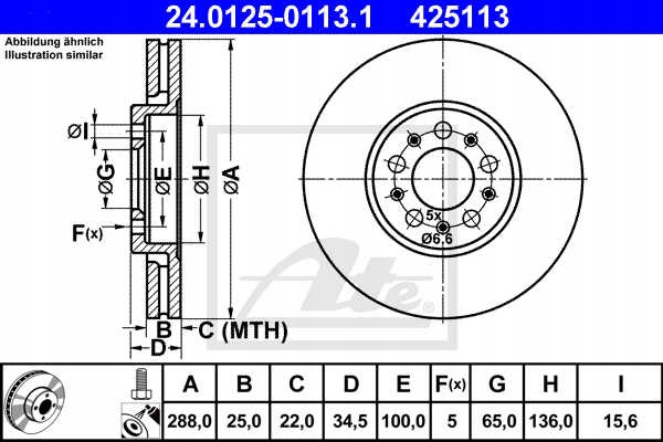 DISCOS ZAPATAS PARTE DELANTERA ATE VW NUEVO BEETLE DESCAPOTABLE 