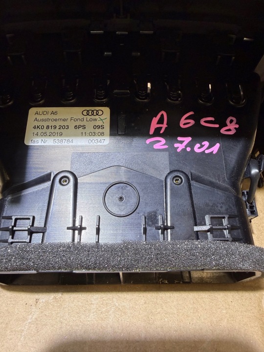 AUDI A6 C8 GRILLE CONDUIT D'AIR TUNNELS ARRIÈRE 4K0819203 4K0863915