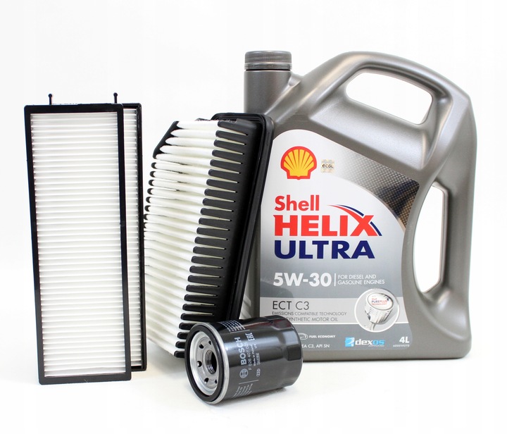 FILTROS + ACEITE SHELL 5W30 4L HYUNDAI I20 1.2 2008- 