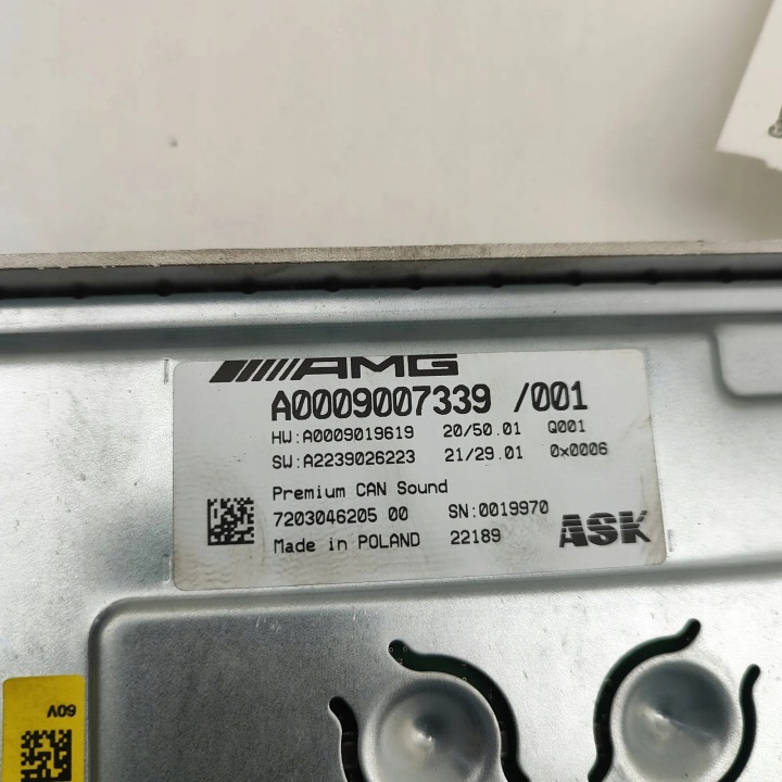 AMPLIFICATEUR MERCEDES-BENZ EQE (V295) A0009019619 31669453 460KW 2022