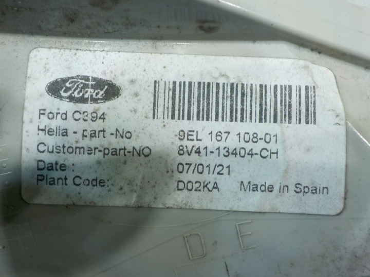 FORD KUGA MK1 I 2.0 TDCI 11R 5D PHARE DROITE ARRIÈRE 8V41-13404-CH