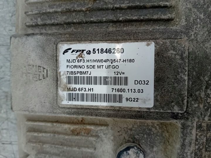 ORDINATEUR CONTRÔLEUR FIAT FIORINO IV 51846260 MJD6F3H1 1.3 JTD