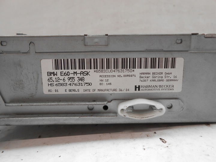 BMW E60 E61 RADIO LECTEUR DE CARTE SYNTONISEUR CD PLYTY 6955348