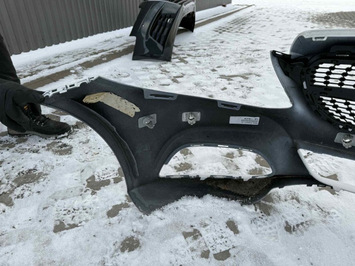 MERCEDES C-KLASA W205 PARE-CHOCS AVANT AVANT GRILLE BLANC POUSSOIR 6XPDC 2014-18R