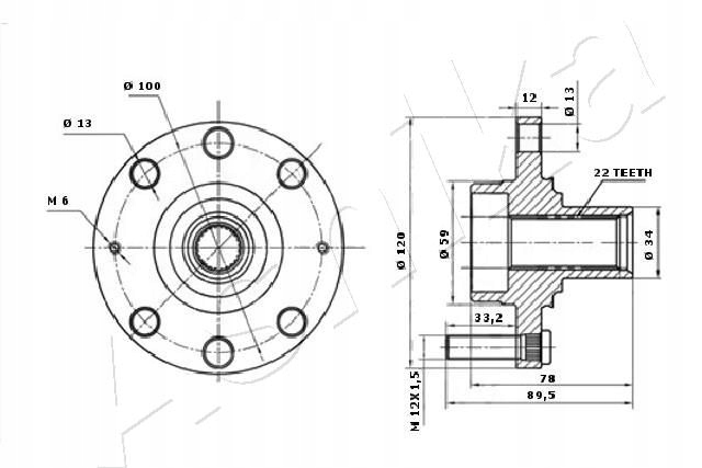 CUBO RUEDAS 44-10018/ASH ASHIKA 