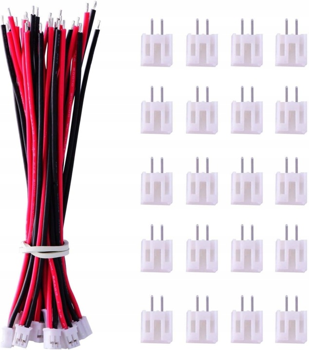 CONNECTEURS JST 2.0 PH 2-PINOWE 20 VAPEUR WTYKI MESKIE SERRAGE 80MM