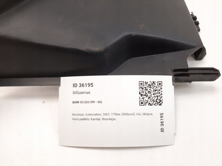 2002 BMW X5 E53 CHÂSSIS VENTILATEUR 1439108