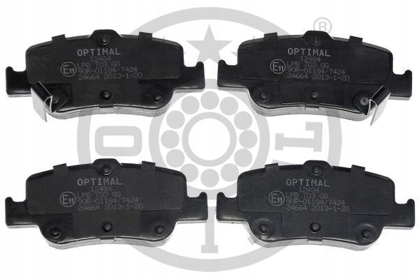 ZAPATAS DE FRENADO PARTE TRASERA BP-12484 OPTIMAL TOYOTA 