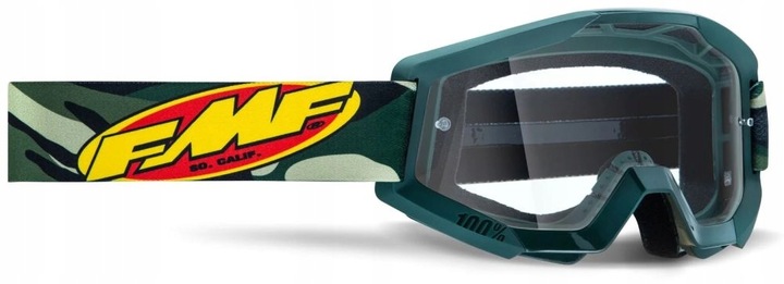 GAFAS FMF 100% POWERCORE ASSAULT CAMO VENTANAS LIMPIO 