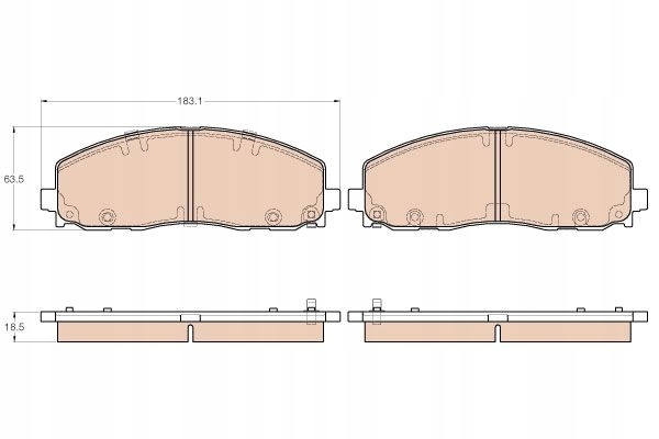 TRW GDB1944 PADS BRAKE 