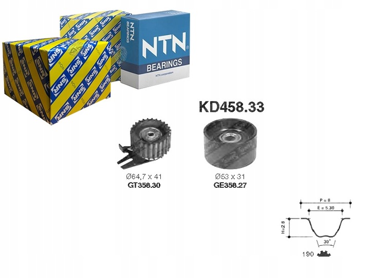 JUEGO DISTRIBUCIÓN (Z PASKIEM) KD458.33/SNR SNR 