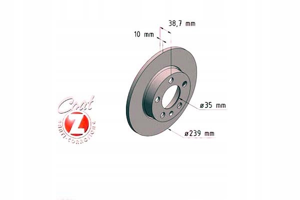 DISC BRAKE VW GOLF III VR6 94-97 REAR 