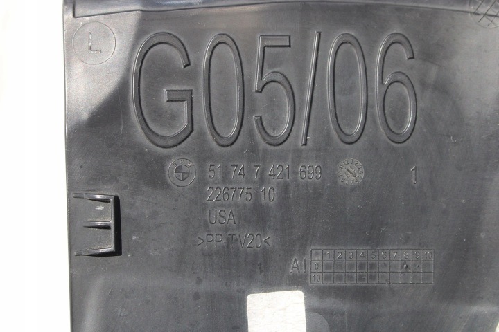 BMW X5 G05 PASSAGE DE ROUE AVANT 5171 7424907 51717424907 AVANT 5171 7424905 517