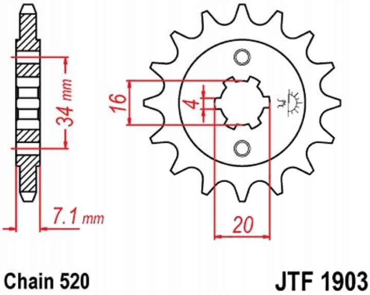 ENSEMBLE MOTEUR JMT 520X2 KTM DUKE 125 11-13