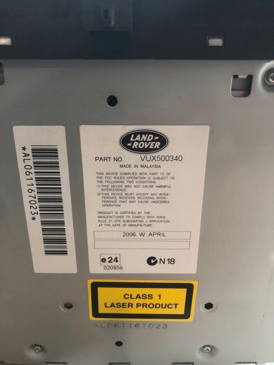 LAND ROVER OE VUX500340