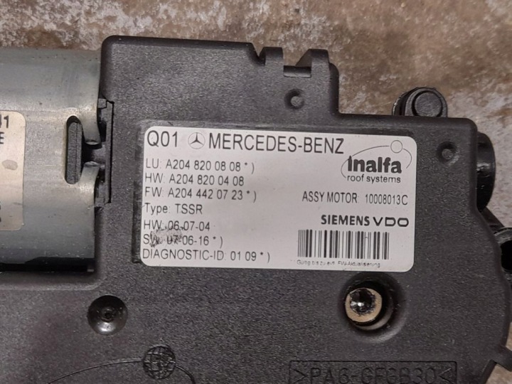 TOIT OUVRANT COMPLET MERCEDES-BENZ C W204 2048200808