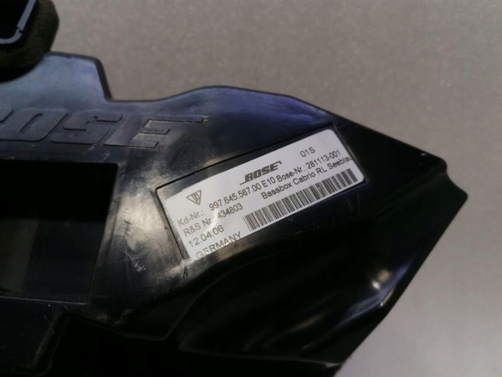 PORSCHE 911 997 BOSE SPEAKER SET 99764556700 RHD RIGHT HAND DRIVE SEA BLUE