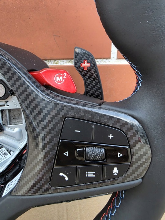 OE BMW M4 G82 G83 M3 G80 G81 NEUF VOLANT CARBONE AVEC CHAUFFAGE PALETTES MANETTES