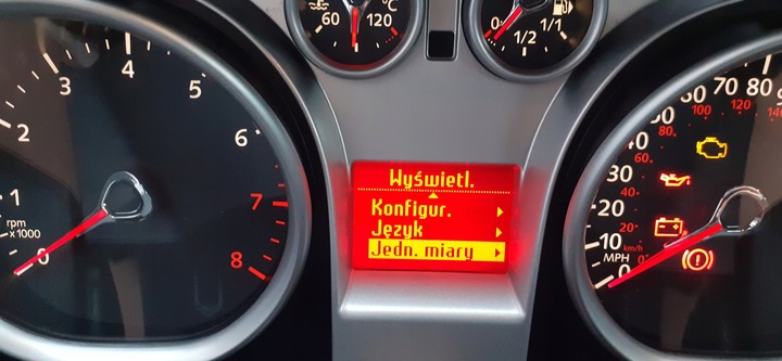 FORD FOCUS MK2 FACELIFT C-MAX MK1 FACELIFT KUGA I DASHBOARD DISPLAY 2009 R. PETROL 