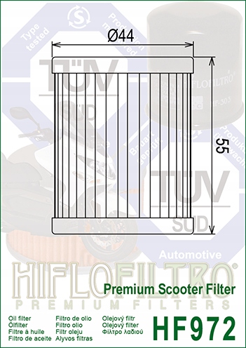 HIFLOFILTRO HF972 FILTRE HUILES