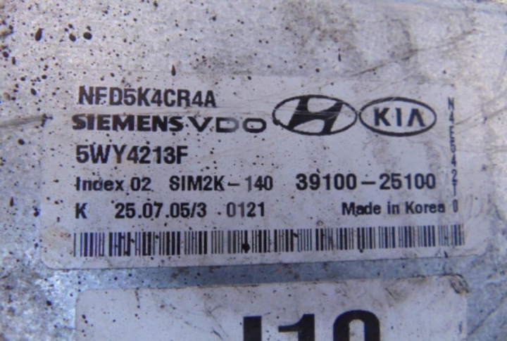 HYUNDAI SONATA IV ORDINATEUR MOTEUR 39100-25100