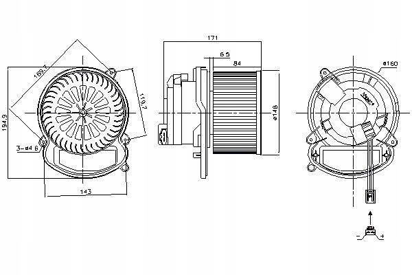 NISSENS VENTILADOR SOPLADORES RENAULT MEGANE IV 1.2-1.8 11.15- 