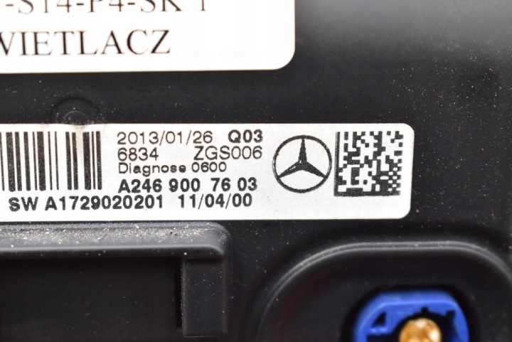 MONITEUR A2469007603 MERCEDES CLA C117 13-16