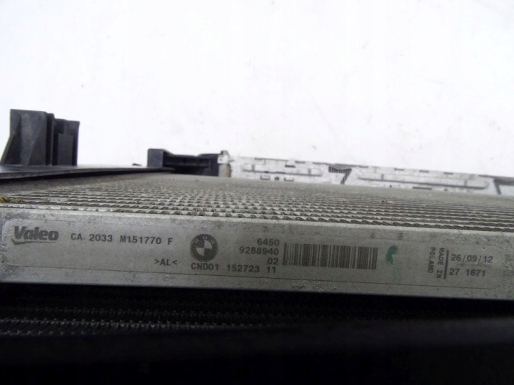 BMW 3 F30 F31 335I 3.0 N55 11-15 KIT ENSEMBLE RADIATEURS VENTILATEUR ORIGINAL