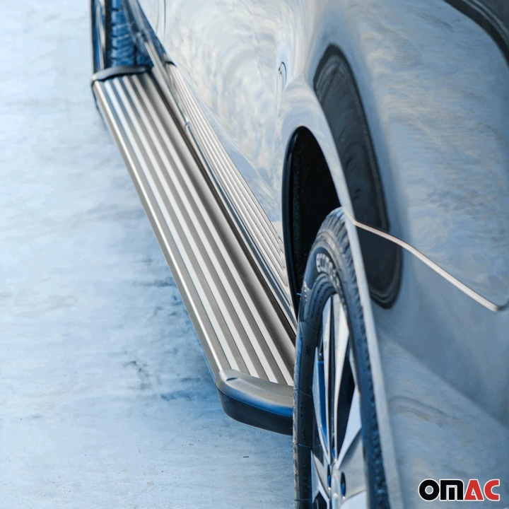 OMAC MARCHES LATÉRAL SEUIL VERS NISSAN QASHQAI 2021-2026 ALU NOIR
