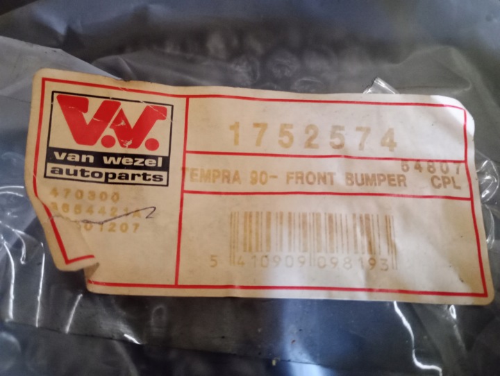 FIAT TEMPRA 90 96 PARE-CHOCS AVANT AVANT NON VERS TD VAN NŒUD 1752574