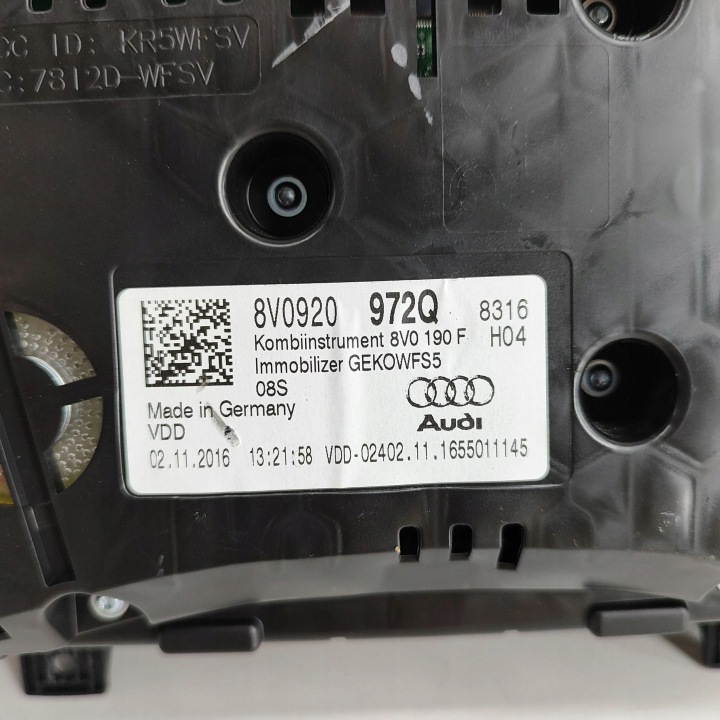 AUDI A3 S3 8V 2017 COMPTEUR COMPTEUR DE VITESSE
