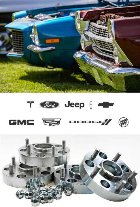 ENTRETOISES ADAPTATEURS USA WHEELS SPACERS CADILLAC CTS (03-07) 5X115 70,3 2X50MM