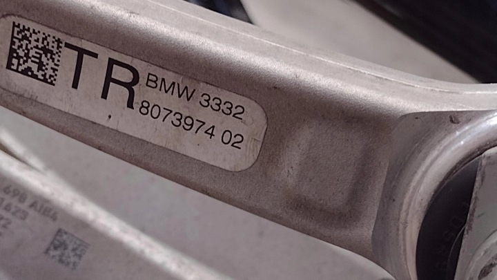 BMW M8 F91 F92 SUSPENSION ARRIÈRE ARRIÈRE CHÂSSIS DIFFÉRENTIEL ROTULE DE DIRECTION BRAS DE SUSPENSION