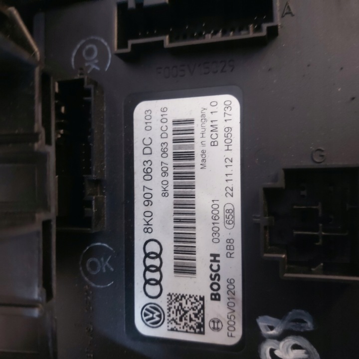 MODULE CONFORT CONTRÔLEUR AUDI A4 B8 LIFT BERLINE 8K0907063DC