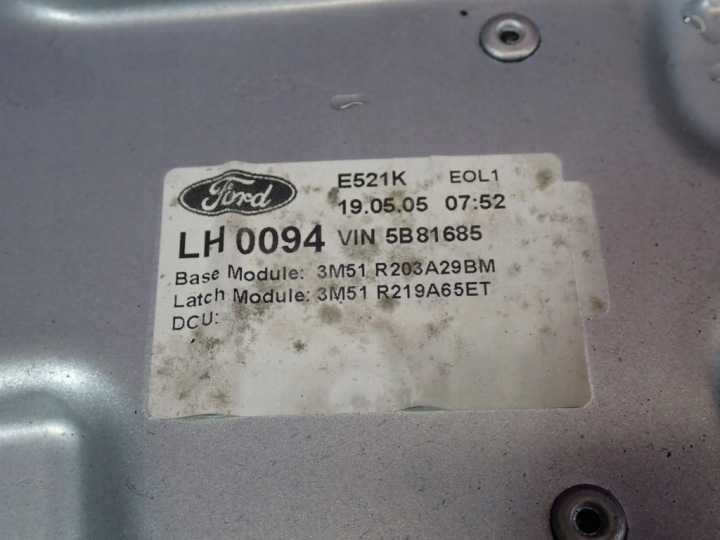 FORD FOCUS C-MAX 03-07 ÉLÉVATEUR VITRES AVANT GAUCHE 3M51R203A29BM