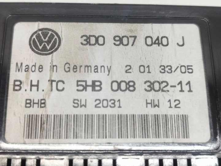 2005 VOLKSWAGEN PHAETON AUTRE KOMPUTERY MODULES CONTRÔLEURS 3D0907040J