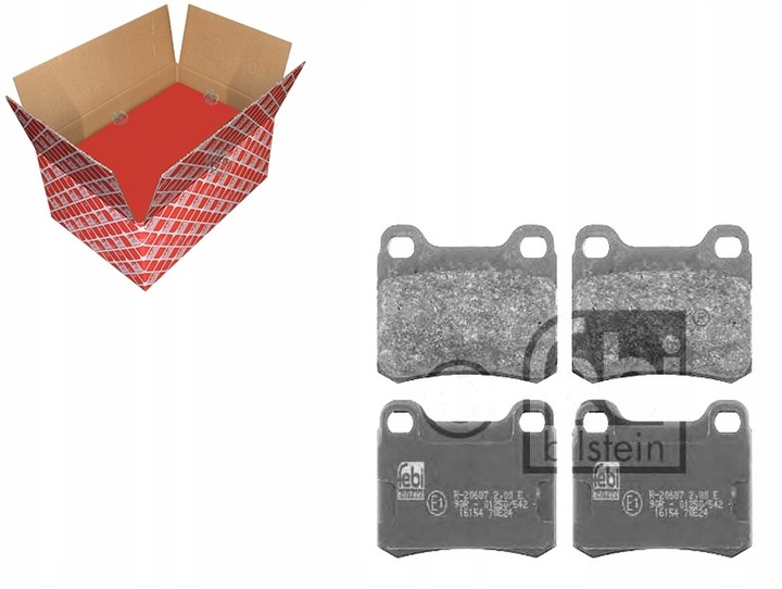 FEB16154/RS8 PADS BRAKE MERCEDES W124.W201 REAR FEBI BILST