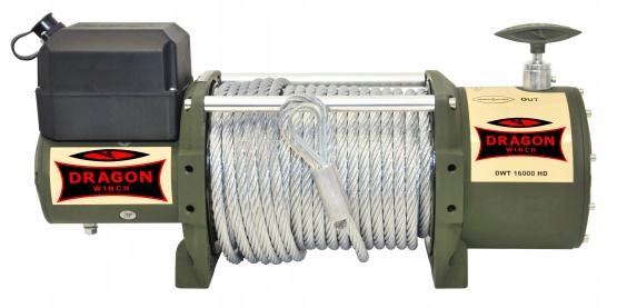 DRAGON WINCH WYCIAGARKA TRUCK DWT 16000 HD 12V 30M ACIER 7,3T VERS CIAGNIKA