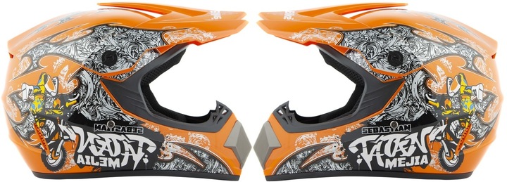 CASCO CROSSOWY LEKKI ENDURO QUAD M +GOGLE+REKAWICE 