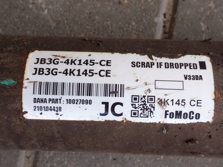 ARBRE DE TRANSMISSION ORIGINAL FORD RANGER LIFT 2.0 ECOBLUE JB3G-4K145-CE