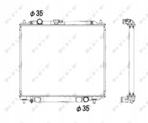 RADIATEUR MOTEUR NRF MB890956 119090 119035 11903