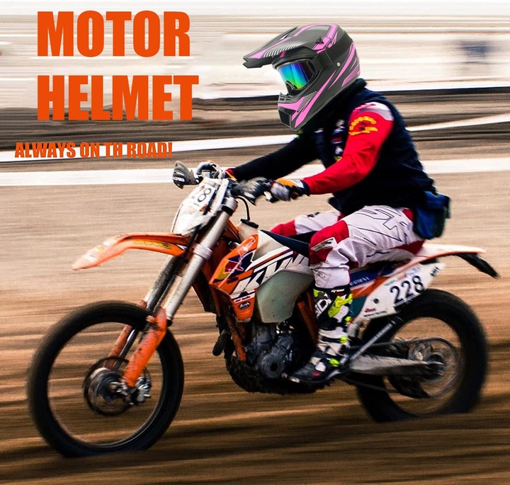 CASCO MOTOCYKLOWY, MX ATV, MOTOCROSS, ROZM L 