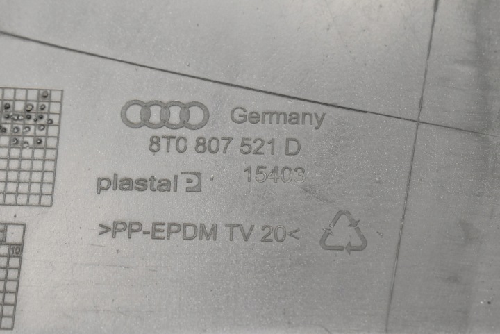 AUDI A5 8T SPOILER DIFFUSEUR PARE-CHOCS ARRIÈRE 8T0807521D