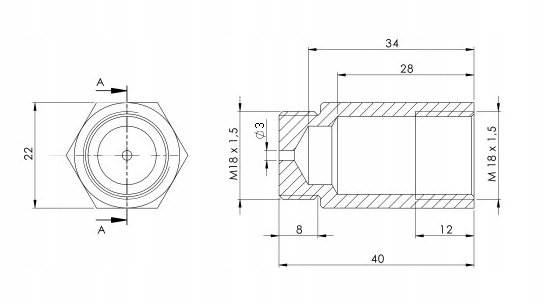 EMULADOR SEGUNDO LAMBDA SONDA LAMBDA FI3 DL40MM COBRE AMARRILLO 