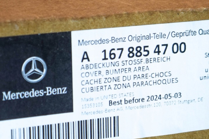 MB GLE W167 AVANT GAUCHE AILE ROUES MOULURE POSZERZAJACA NEUF ORIGINALE