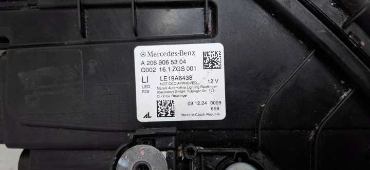 MERCEDES C CLASSE W206 DIGITAL LIGHT PHARE REFLEKROR AVANT AVANT GAUCHE EUROPE